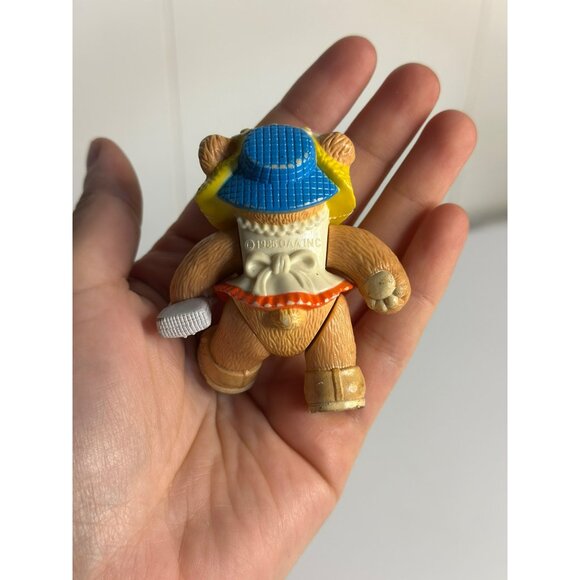 VTG 1984 Cabbage Patch Kids Furskins Bear Figurine – Poseable, 2.5" White Outfit - Picture 4 of 6